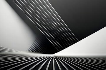 Black and white background with abstract lines pattern
