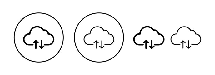 Cloud icon vector for web and mobile app. cloud sign and symbol