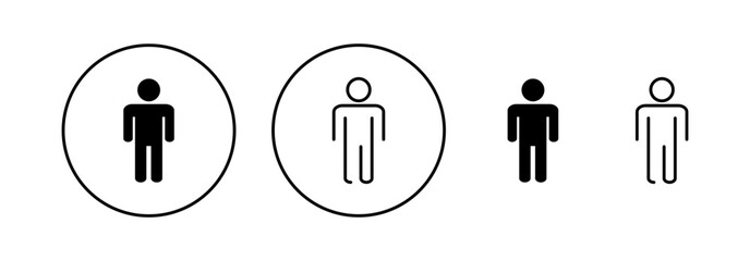 Man icon vector for web and mobile app. male sign and symbol. human symbol