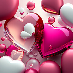 Hearts Glassy valentine 