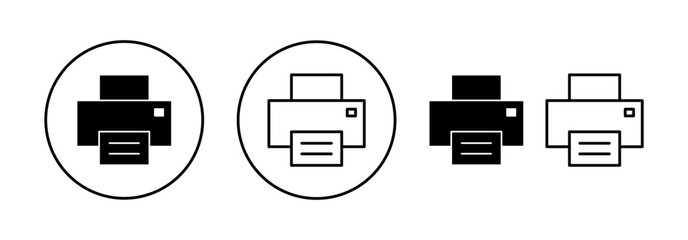 Print icon vector for web and mobile app. printer sign and symbol
