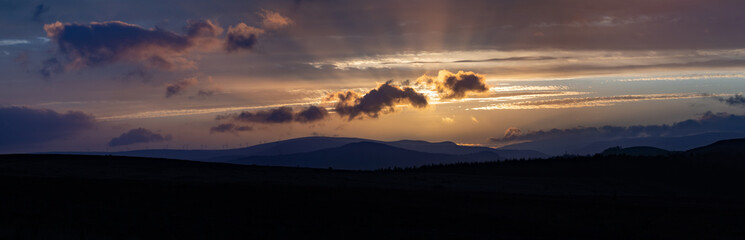 Sunset on Perthshire
