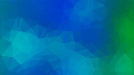 Blue gradient polygonal background. Blue polygon pattern. Blue green gradient polygonal pattern. Gradient polygonal pattern background. Abstract blue polygonal pattern.