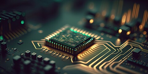 Computer cell phone micro chips. Motherboard. Data RAM. Circuitry processor. Technology. Communication.