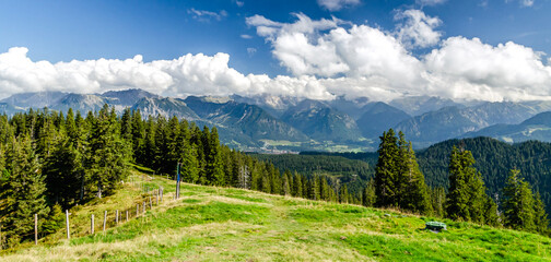 panorama of the mountains . Allgäu