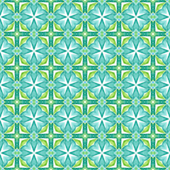 Fototapeta premium Repeating striped hand drawn border. Green