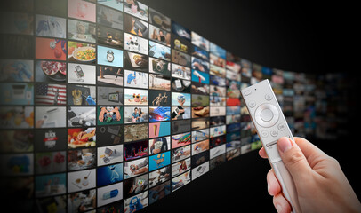 Television streaming video, multimedia wall