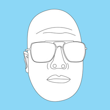 person wearing glasses