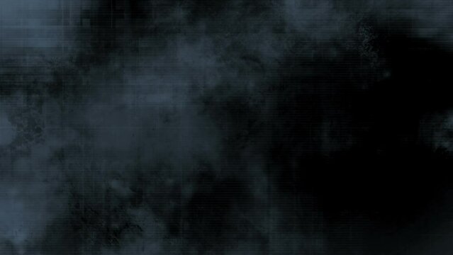 Fast moving grunge in blue gray and black looping animated background