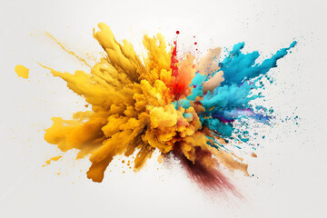 color explosions, Generative AI