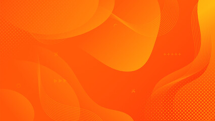 Abstract Orange liquid background. Modern background design. gradient color. Dynamic Waves. Fluid shapes composition. Fit for website, banners, wallpapers, brochure, posters