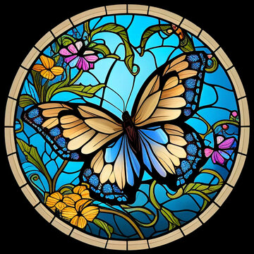 Stained Glass Butterfly