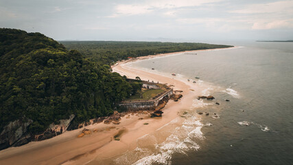 Our Lady of Pleasures Fortress (Fortaleza de Nossa Senhora dos Prazeres) in Honey Island (Ilha do Mel), Parana Brazil
