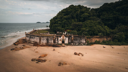 Our Lady of Pleasures Fortress (Fortaleza de Nossa Senhora dos Prazeres) in Honey Island (Ilha do Mel), Parana Brazil