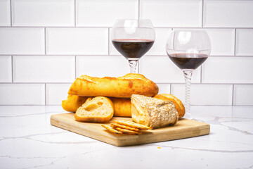 Wine, Cheese, and Bread 1