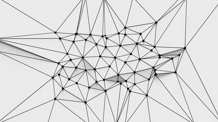 Obraz premium Abstract technology connecting lines and dots. Internet network. Atom connection scientific structure.