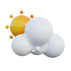 weather cloudy day 3d illustration