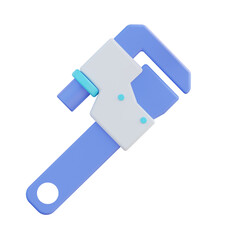 3d illustration tool wrench