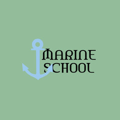 simple anchor logo vector illustration