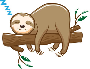 Sloth png graphic clipart design