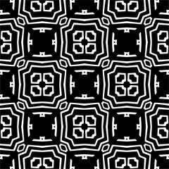 Vector geometric ornament in ethnic style. Seamless pattern with  abstract shapes, repeat tiles. Repeating pattern for decor, fabric,textile and fabric.