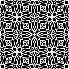 Vector geometric ornament in ethnic style. Seamless pattern with  abstract shapes, repeat tiles. Repeating pattern for decor, fabric,textile and fabric.