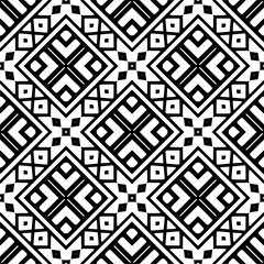 Vector geometric ornament in ethnic style. Seamless pattern with  abstract shapes, repeat tiles. Repeating pattern for decor, fabric,textile and fabric.