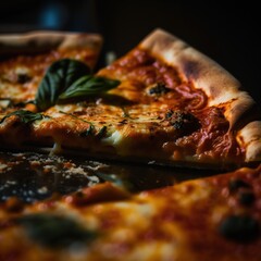 Obraz na płótnie Canvas Delicious pizza.Generative AI