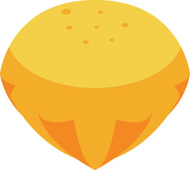 Portuguese cupcake icon isometric vector. Portugal cuisine. Restaurant cod