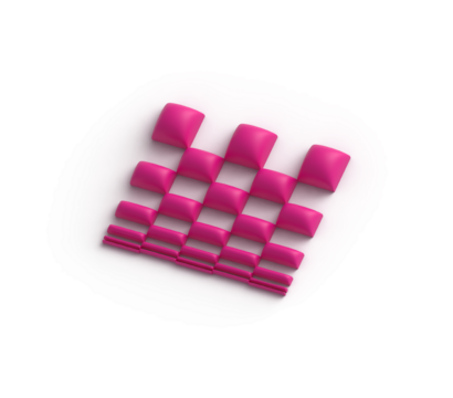 Isometric 3D Geometric Futurism