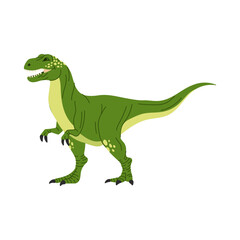T-rex dinosaur, tyrant lizard isolate cartoon dino