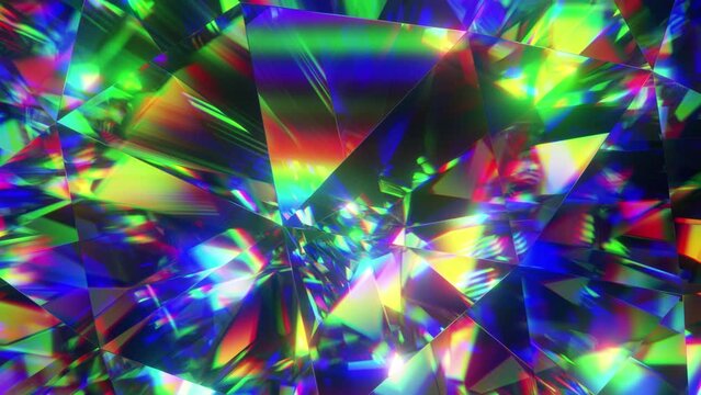 Diamond facets abstract refractions background
