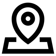 Obraz premium Map Pin line icon