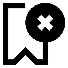 Bookmark Remove glyph icon