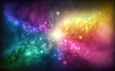 Star Dust Colorful Abstract background. Created with Generative AI Technology