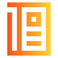 e gradient icon