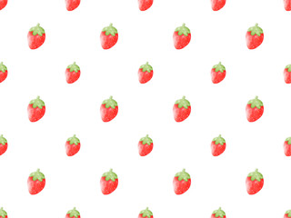 Strawberry Dessert Patterns Background Wallpaper