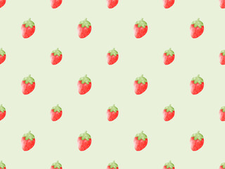 Strawberry Dessert Patterns Background Wallpaper