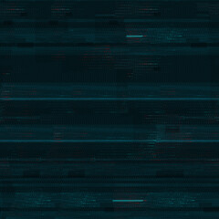 Seamless Glitch Noise Texture. Abstract Image with Interference on the TV Screen, Computer Display. Digital Signal Failure. Background for Design, Advertising, 3D. Empty Space for Inscriptions.
