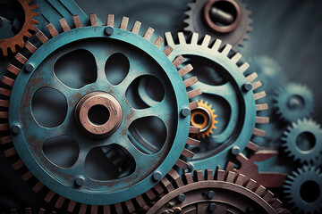 Beautiful illustration from engins that conncect (AI Generated)