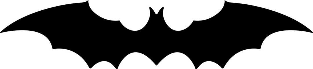 Bat icon isolated on isolated on transparent background.