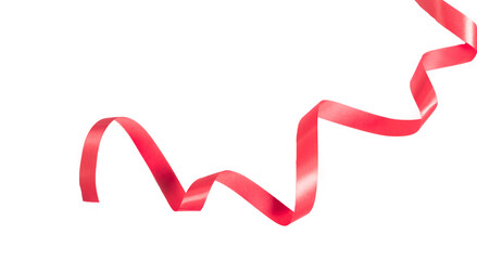 viva magenta color ribbon on transparent background, PNG image.