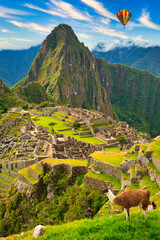 インカ帝国の空中都市・マチュピチュ遺跡の絶景 - obrazy, fototapety, plakaty