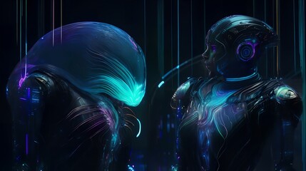 Obraz premium aliens in space