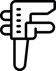 Engineer tool icon outline vector. Industry factory. Machine process