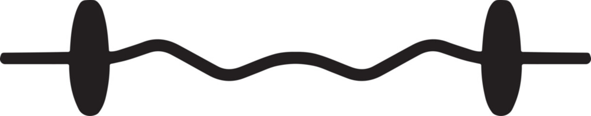 barbell icon. ez barbell. Fitness icon set. Gym equipment set. Varieties of workout or body building equipment. Group of fitness set