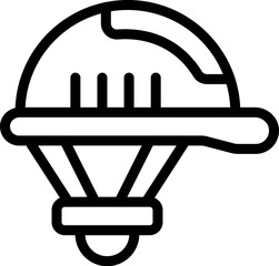 New factory idea icon outline vector. Machine work. Computer robot