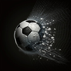 Fototapeta premium Soccer, The Global Phenomenon of the Beautiful Game (AI Generated)