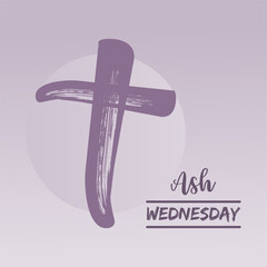 vector ink ash wednesday illustration background