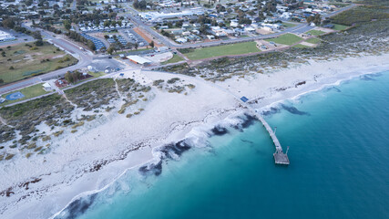 Looking down on the new Jurien Bay Jetty